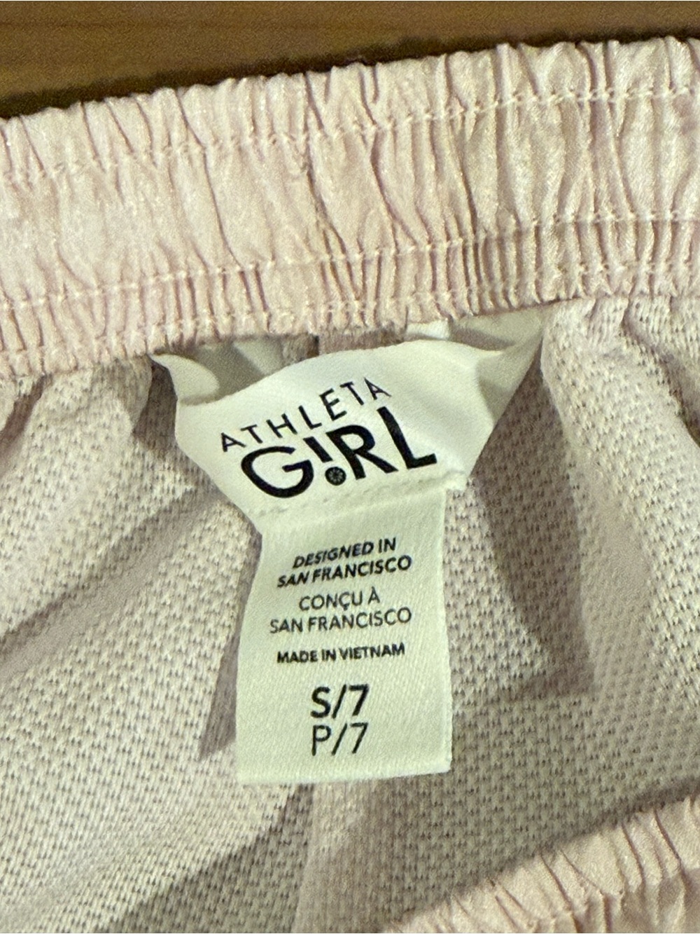 Athleta Girl Pale Pink Elastic Waist Active Pants - Picture 3 of 5